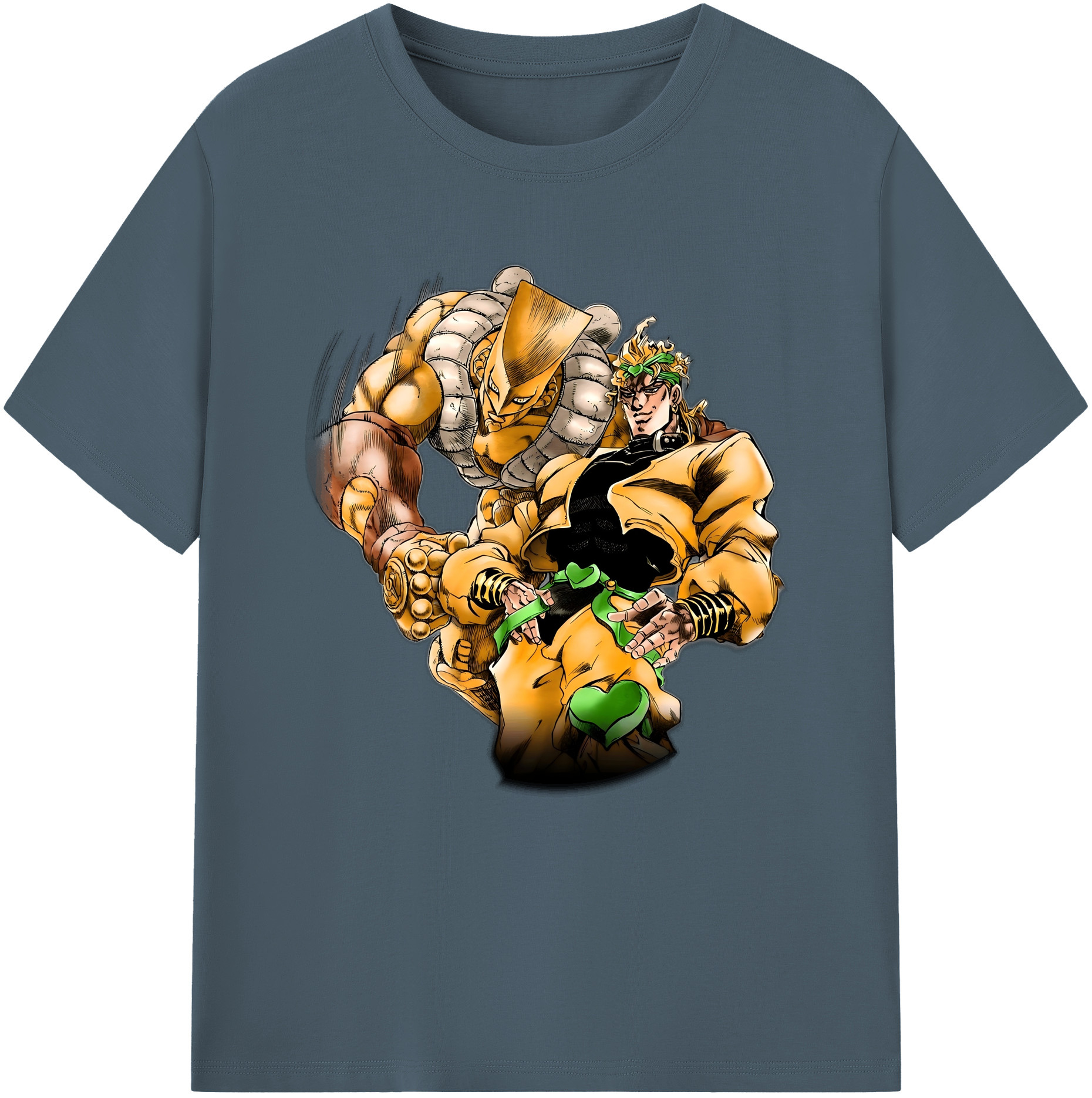 （画像用） ジョジョの奇妙な冒険 ディオ?ブランドー JoJo's Bizarre Adventure Dio Brando 綿100％半袖Tシャツ（フロントプリント）